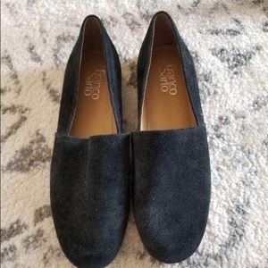 Black Suede Franco Sarto Flats